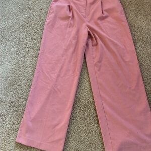 LOFT Rose pink polyester rayon blend Trousers size 10